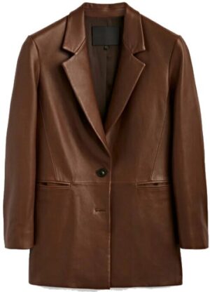 Bysshe: Women's Leather Blazer