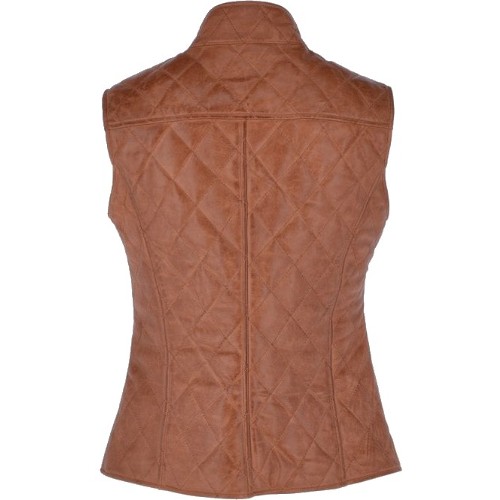 CANDACE WOMEN’S QUILTED LEATHER GILET