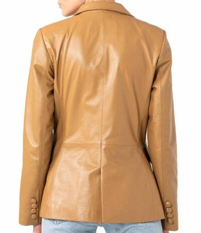 Cabello: Women's Leather Blazer