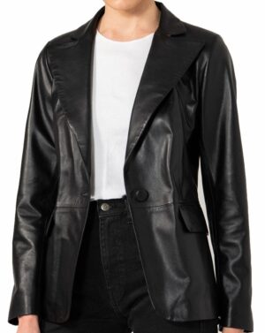 Camila: Women's Leather Blazer