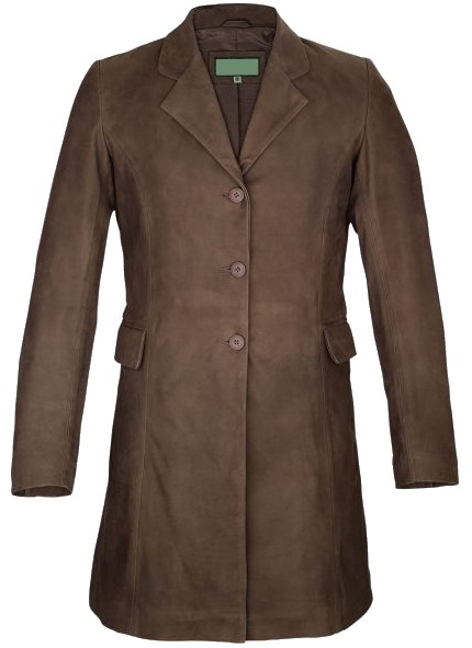 Cardiff Women's Genuine Leather Coat