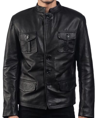 Cusimano Men's Leather Blazer