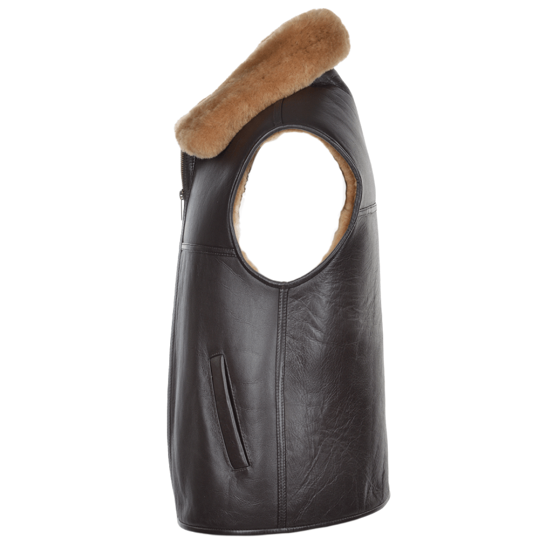 Gascoigne Men’s Sheepskin Leather Gilet