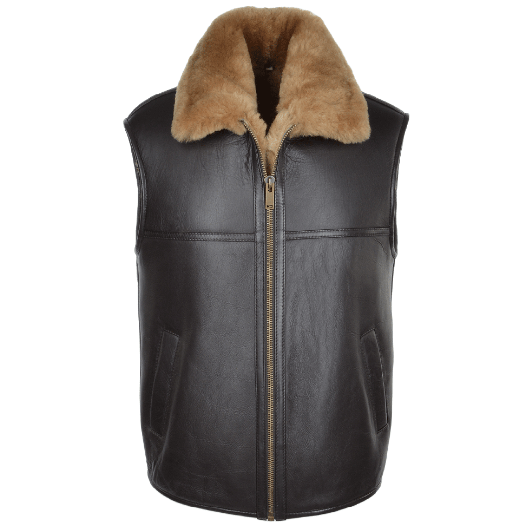 Gascoigne Men’s Sheepskin Leather Gilet