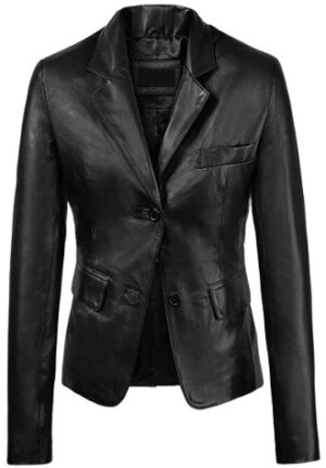 Grande Womens Leather Blazer