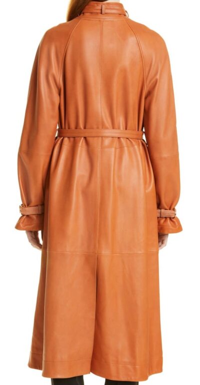 Josselin Women's Trench Leather Coat
