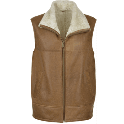 Men's Sheepskin Leather Gilet