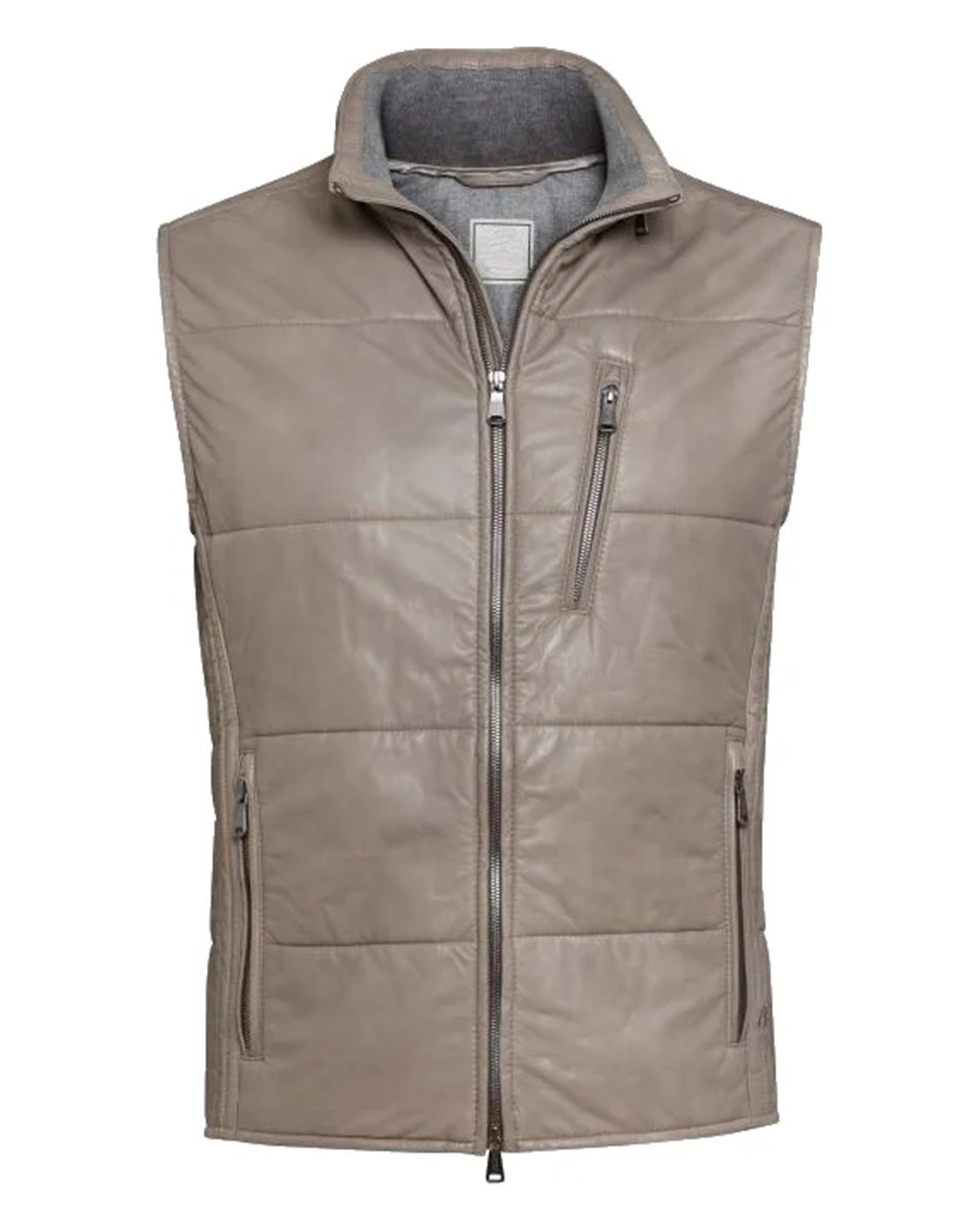 Oistrakh Men’s Quilted Leather Gilet