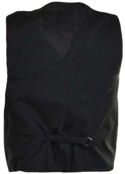 Perlman: Men's Black Vintage Leather Waistcoat