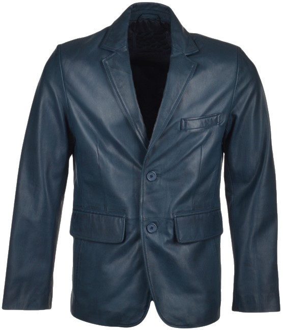 Reedus Men's Leather Blazer