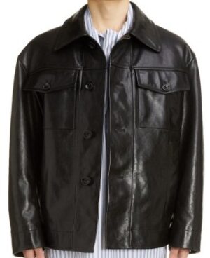 Rhenzy Men's Leather Coat