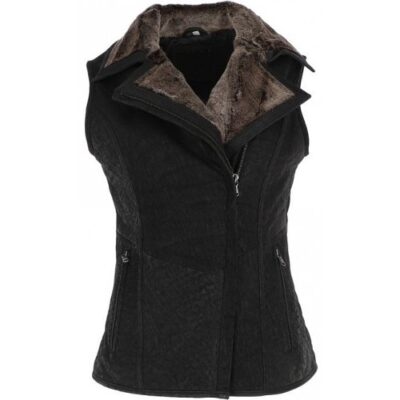 Sweetin: Women's Leather Gilet
