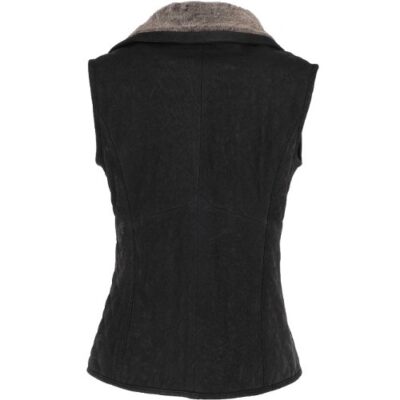 Sweetin: Women's Leather Gilet