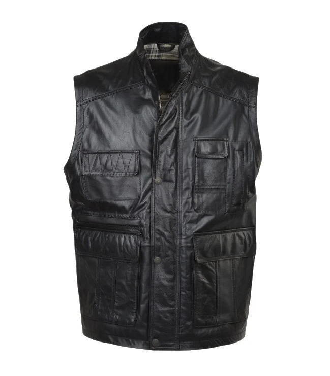 Skarsgård: Men's Leather Gilet