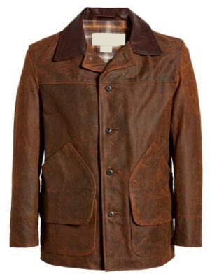 Stravinsky Men's Nubuck Leather Coat