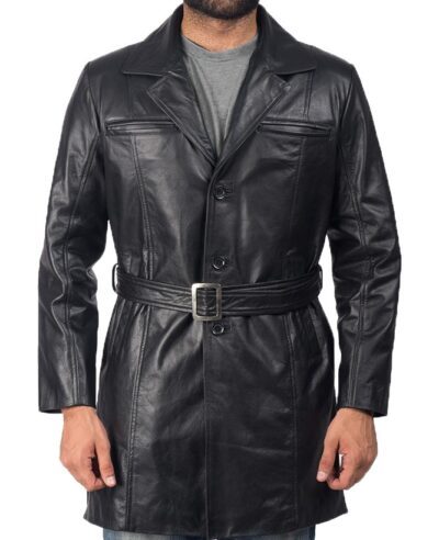 Sviatoslav Men's Leather Coat