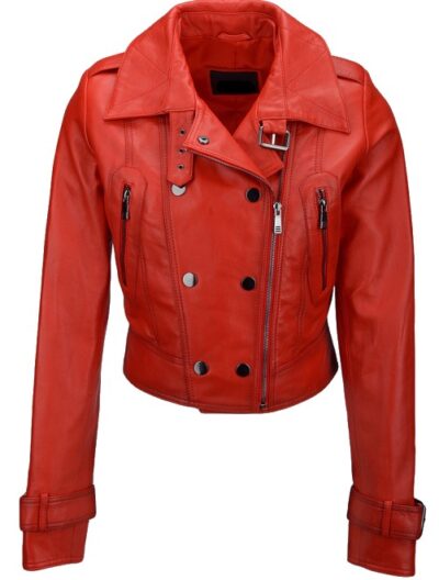 corfield Woman's Genuine Red Leather Jacket