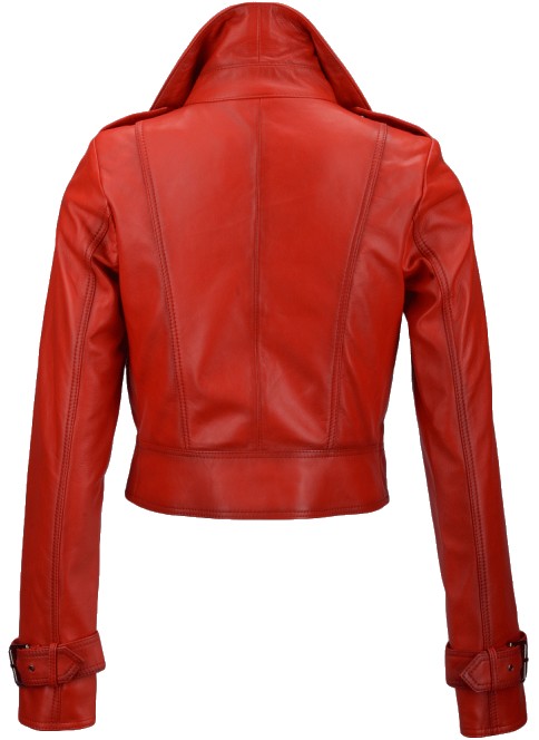 corfield Woman's Genuine Red Leather Jacket