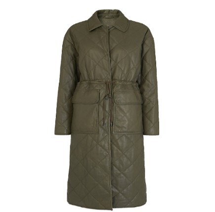 Florence Women's Quilted Leather Coat