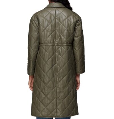 Florence Women's Quilted Leather Coat