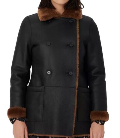 Keough: Women's Shearling Leather Coat