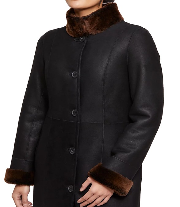 Priscilla Women's Shearling Fur Leather Coat