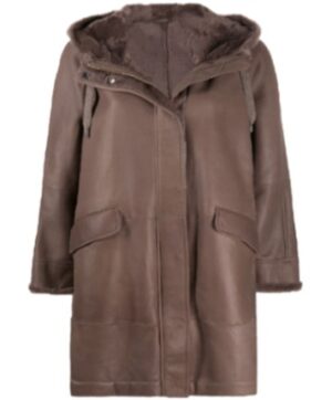 Sabrina Women's Sheepskin Leather Coat