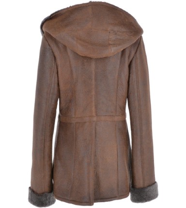 Sardinia Women's Sheepskin Leather Coat