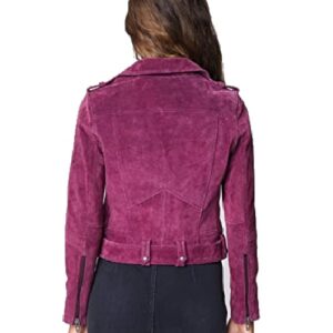 BLANKNYC-Womens-Cropped-Suede-Leather-Motorcycle-Jacket