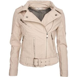 Chic et Jeune Women's Faux Leather Jacket