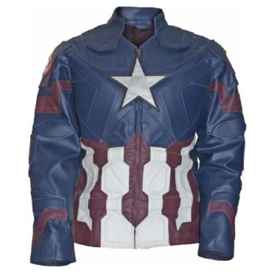 Chris Evans Captain America Civil War Leather Jacket