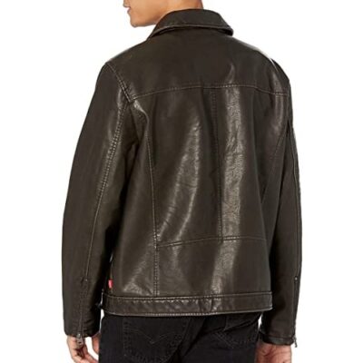 Levi's Men's Faux Leather Laydown Racer Jackets
