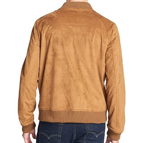 Levi's Mens Faux Suede Bomber Jacket Leather