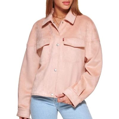 Levi's Women's Soft Faux Suede Shorty Trucker Jacket