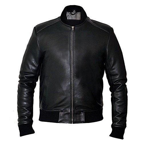 Margolis Men's Bomber Leather Jacket