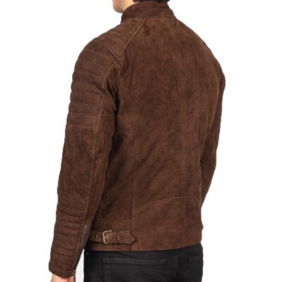 Marley Men's Suede Leather Moto Biker Jacket