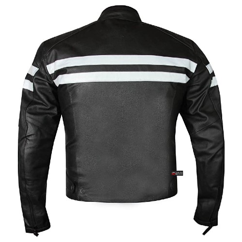 New AXE Men's Leather Jacket CE Armor Biker