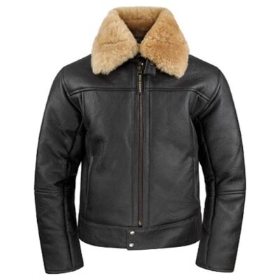 NOBLE HOUSE STUKA MOCCA FLIGHT JACKET, SHEEPSKIN