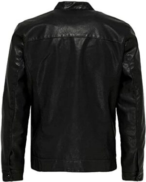 Only & Sons Men's Onsmike Pu Racer Jacket OTW