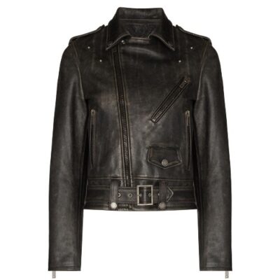 Patricia Women's Distressed Leather Jacket