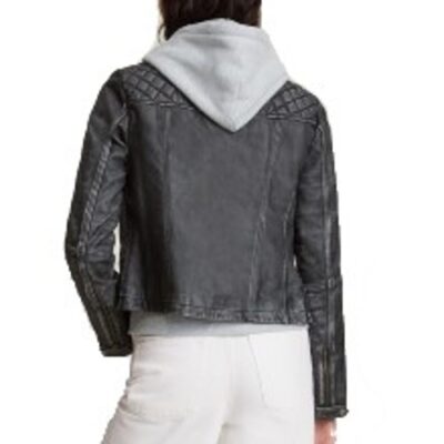 Seehorn Women's Distressed Leather Jacket