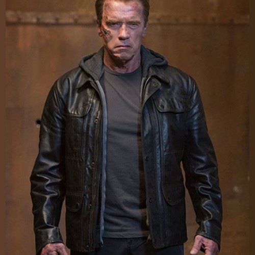 Terminator Genisys 2015 Arnold Leather Jacket