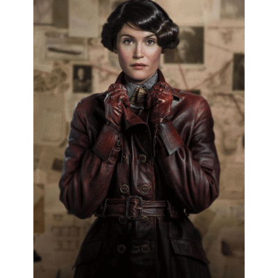 The Kings Man Polly (Gemma Arterton) Leather Coat