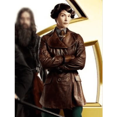 The Kings Man Polly (Gemma Arterton) Leather Coat