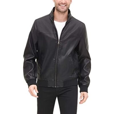 Tommy Hilfiger Men's Lamb Faux Leather Jacket