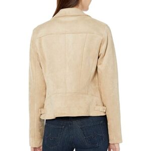 Tommy Hilfiger Women's Suede Moto Faux Leather Jacket