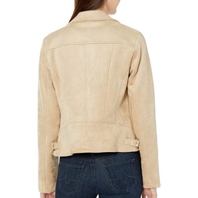 Tommy Hilfiger Women's Suede Moto Faux Leather Jacket