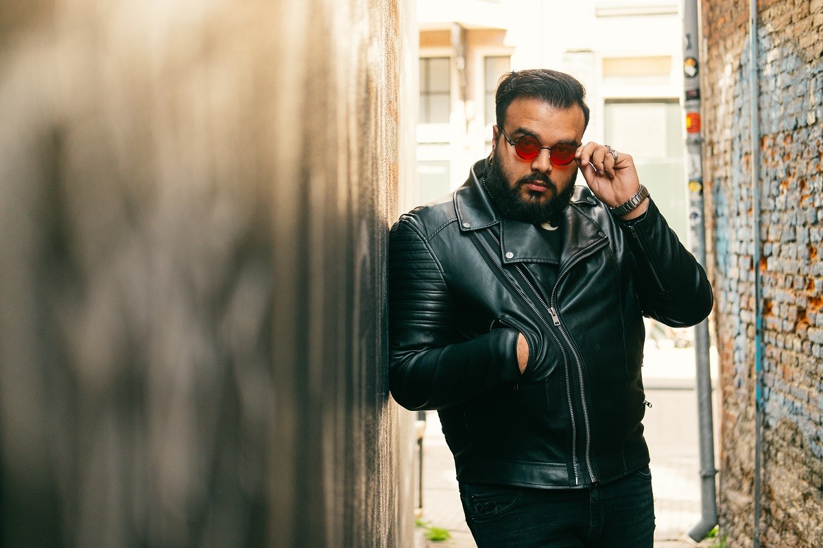 Leather jacket for men