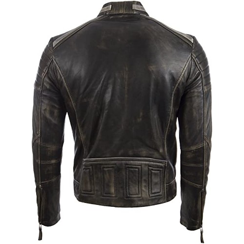 Aviatrix Men’s Real Leather Special Retro Fashion Jacket