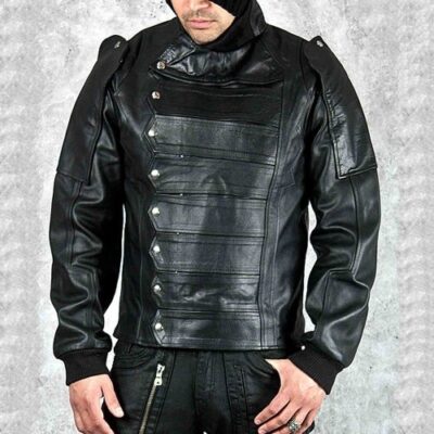 Captain America The Winter Soldier Bucky Barnes Leather Jacket
